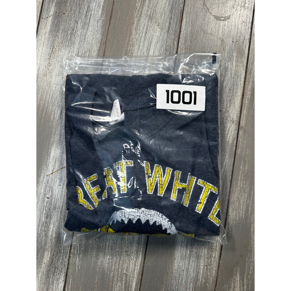 Jerzees Jaws Quint's Shark Tours Tee Mens XL Navy Excellent Graphic Movie Shirt - Picture 6 of 6